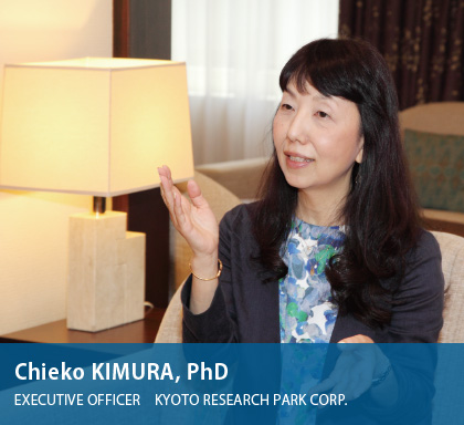 Chieko KIMURA, PhD EXECUTIVE OFFICER　KYOTO RESEARCH PARK CORP.